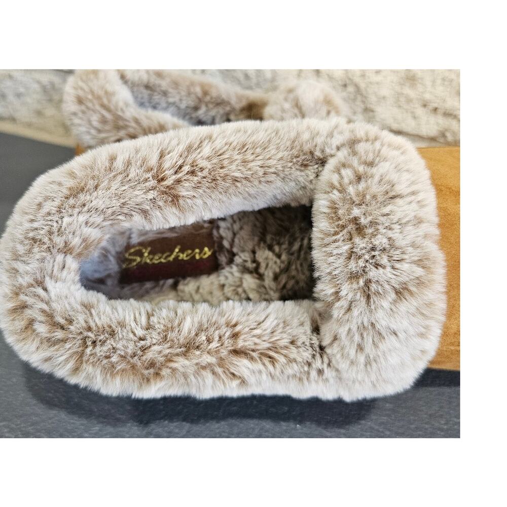 Skechers Women's Cozy Campfire Slippers, Chestnut Brown,  Faux Fur Lining Sz 8.5 - Picture 8 of 10